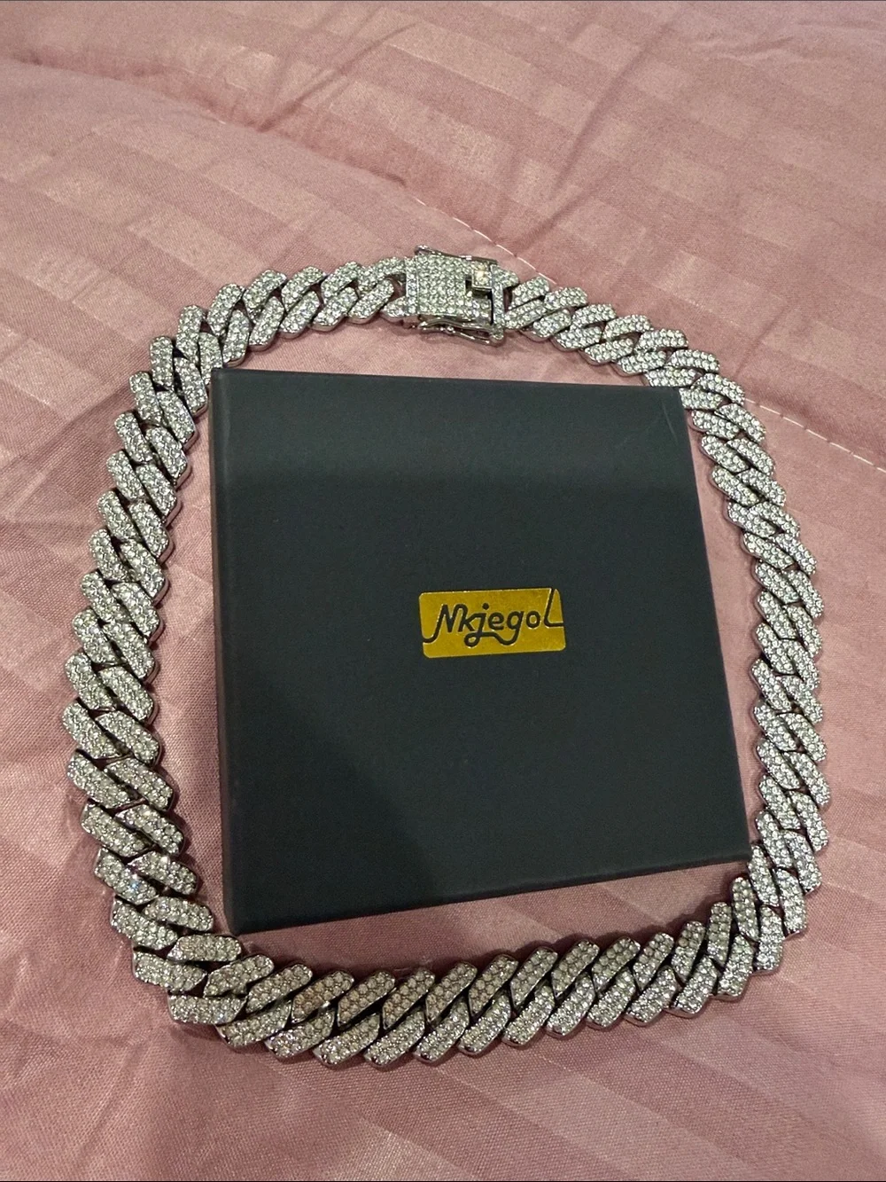 Nkjegol Cuban Link Chain - Silver